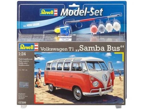Revell Modelos de veículos terrestres Model Set Volkswagen T1 Samba Bus