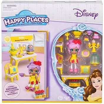 Disney Acessório de Bonecos Belle Dining Theme Pack (Idade Mínima: 4 Anos - 10.2x9.9x2.6 cm)