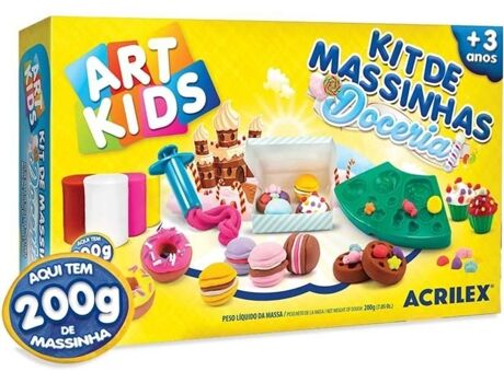 Acrilex Plasticina Art Kids Doceria 200 g (Idade Mínima: 3 anos)