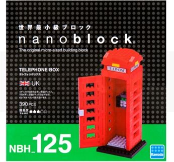 Nanoblock Construção Cabine Telefónica (Idade Mínima: 12 - 400 Peças)