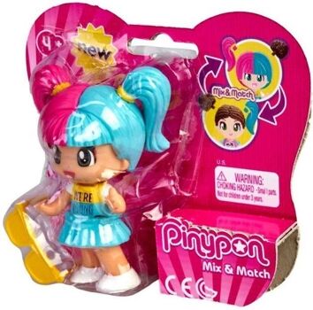 Famosa Boneca Pinypon - Novo Look Para Figuras De Cabelo Rosa E Turquesa Modelo 3