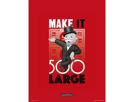 Monopoly Print 30X40cm Make It 500 Large