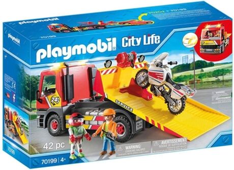 Playmobil City Life: Serviço de Reboque 70199 (Idade mínima: 4 - 42 Peças)