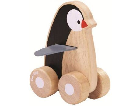 Plan Toys Pinguim sobre Rodas Madeira