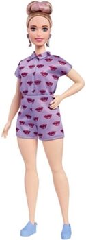 Barbie : Fashionistas 76 Lavender Kiss - Curvy (Idade Mínima: 3)