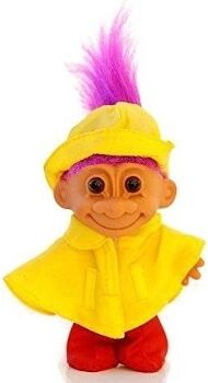 Russ Berrie Acessório de Bonecos Raincoat Troll (Idade Mínima: 4 Anos - 5.3x2.8x1.8 cm)