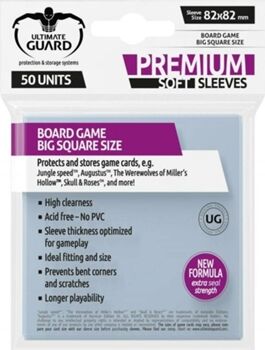 Ultimate Guard Conjunto de 50 capas para cartas Premium Soft for Cards Big Square (8 anos)