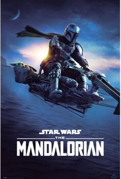 Erik Editores Poster GPE5497 Star Wars The Mandalorian Speeder Bike 2