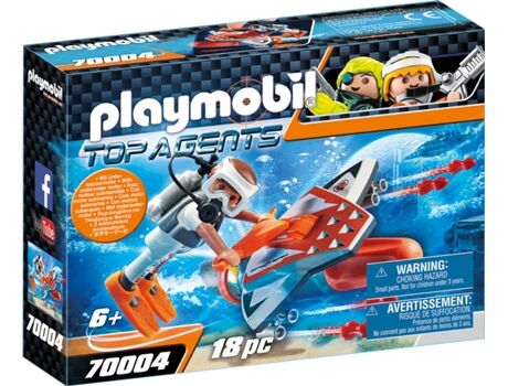Playmobil Top Agents: 70004 (Idade mínima: 6 - 18 Peças)