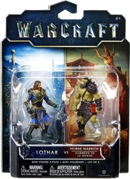 Infocapital Pack Mini Figuras WARCRAFT Lothar VS Horde Warrior