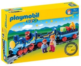 Playmobil 1.2.3 Comboio Com Linha Férrea (Idade mínima: 18 meses)