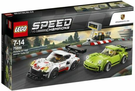 Lego Speed Champions Porsche 911 RSR and 911 Turbo 3.0 - 75888 (Idade Mínima: 7 - 391 peças)