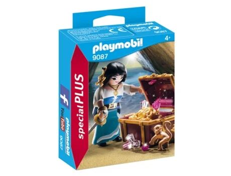 Playmobil Special Plus: Pirata com Tesouro - 9087 (Idade mínima: 4)