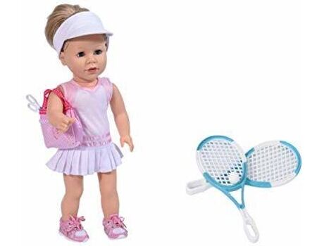 The New York Doll Collection Acessório de Bonecos Tennis Set B (Idade Mínima: 4 Anos - 10x9.4x0.9 cm)