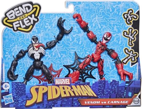 Spider Man Figura de Ação SPIDER-MAN Venom vs Carnage Bend and Flex (Idade Mínima: 4 anos)