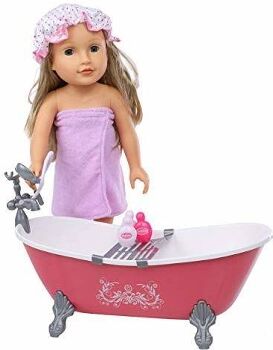 Beverly Hills Doll Collection Tm Conjunto de Brincar Bath and Bathtub Bubbles Set (Idade Mínima: 4 Anos - 15.47x7.2x6.06 cm)