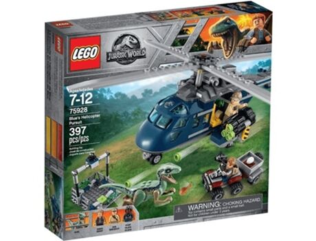 Lego Jurassic World: A Perseguição de Helicóptero de Blue - 75928 (Idade mínima: 7 - 397 Peças)