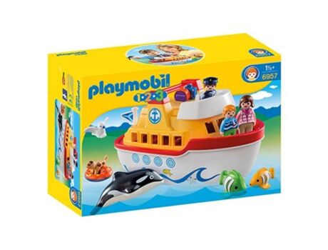 Playmobil 1.2.3: Barco (Idade mínima: 18 meses)