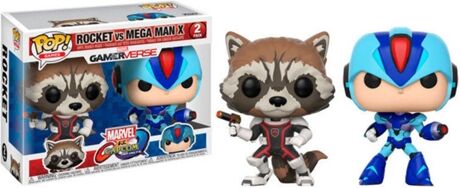 Funko Conjunto de Figuras POP! Marvel Rocket vs MegaMan X