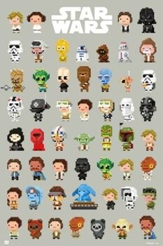 Grupo-Erik Poster Star Wars 8-Bit Characters