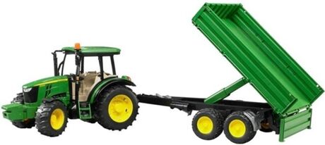 Bruder Trator de Brincar John Deere 5115M com atrelado (Idade Mínima: 3 - Transportes)