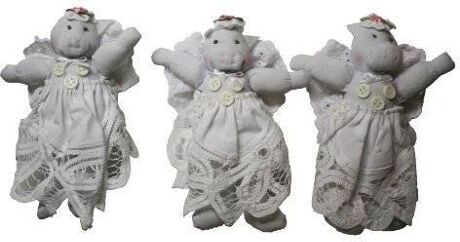 Joiner Co. Boneca Angels with Snowy White Lace Dresses (Idade Mínima: 4 Anos - 7x3x2 cm)