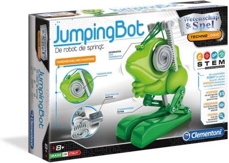 Clementoni Robô STEM JumpingBot - O Robô que salta (Idade Mínima: 9 anos)