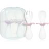 BabyOno Be Active Ergonomic Utensils for Children tacâmuri Pink 12 m+ 2 buc unisex