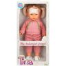 Papusa Tina in tinuta sportiva, Dollz n More, Roz, 45 cm