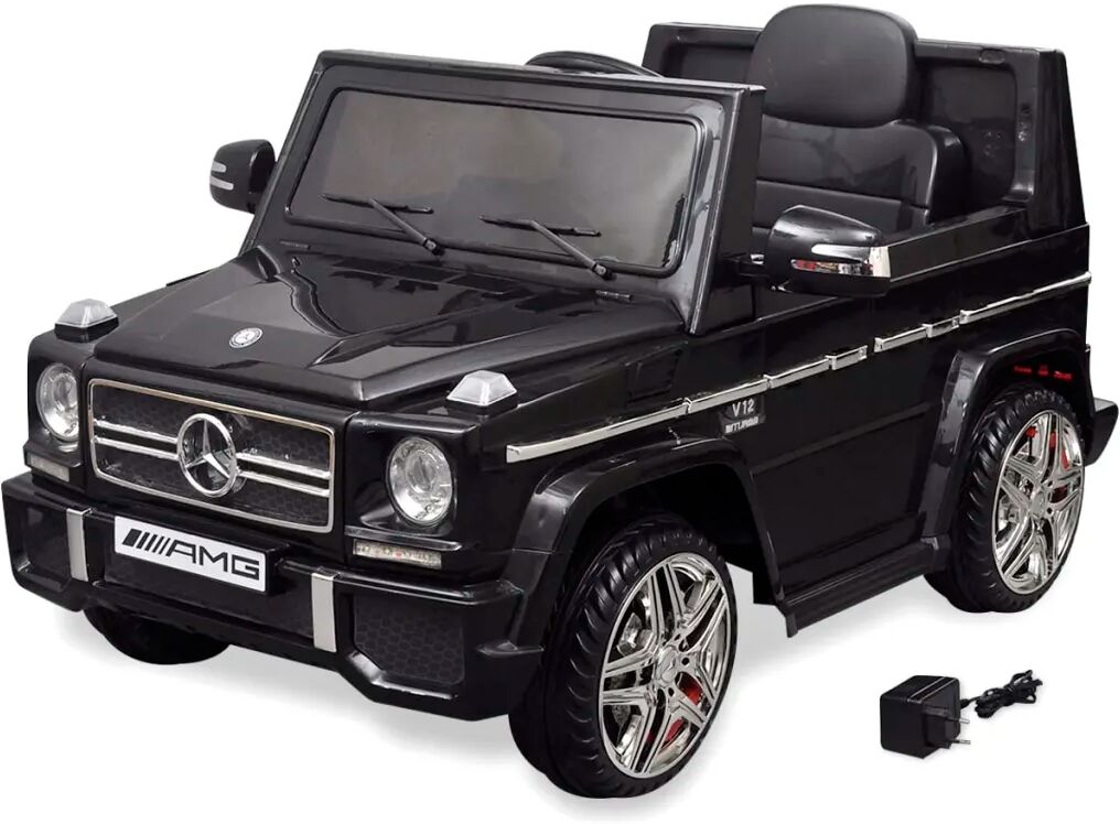 vidaXL Mașinuță ride-on SUV Mercedes Benz G65, 2 motoare, negru