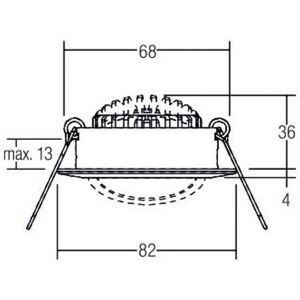 BRUMBERG BB03 infälld RC strukturvit