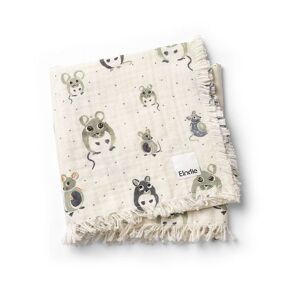 Elodie Soft Cotton Blanket Forest mouse