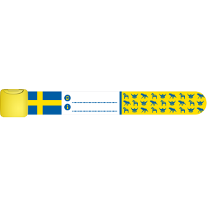 Namnband SverigesymbolerOne-SizeBlå/Gul Blå/Gul