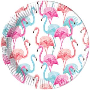 PROCOS Tropical Flamingo Papperstallrikar