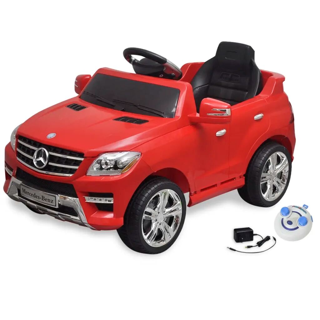 vidaXL Detské elektrické auto s ovládačom červené Mercedes Benz ML350 6 V