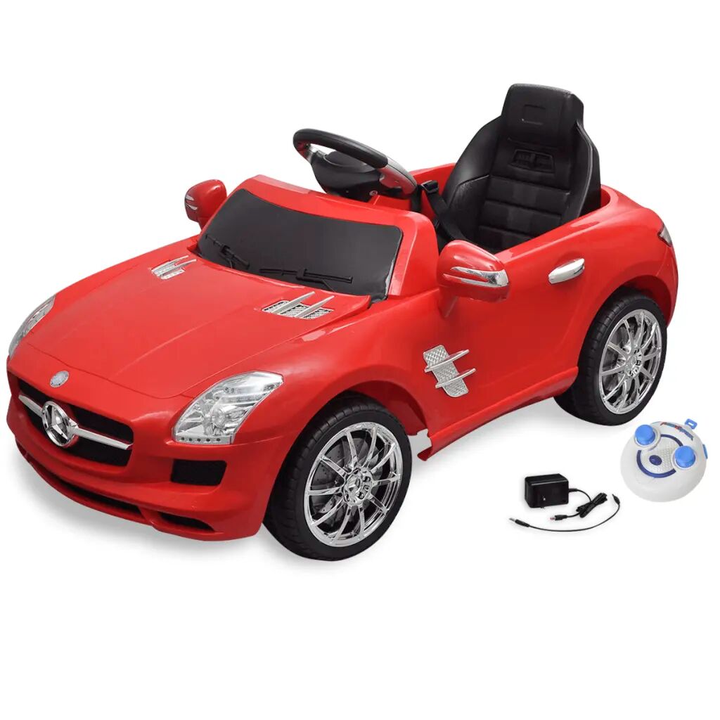 vidaXL Detské elektrické auto s ovládačom červené Mercedes Benz SLS AMG 6 V