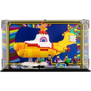 Wicked Brick Display case for LEGO® Ideas: Yellow Submarine (21306) - Display case with printed vinyl background