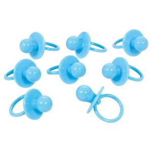 Amscan 380103 3.5 x 6 cm Blue Pacifier Charms- Pack of 8