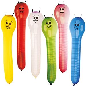 amscan Caterpillar Shaped Latex Balloons 6 Pack