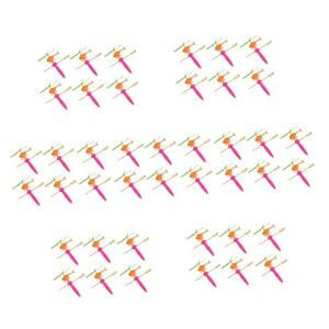 ERINGOGO 42 Pcs Tooth Helicopter Airplanes Playthings Plastic Propeller Flying Copters for Kid Aerial Disc Launcher Planes for Kids Kid Toys Flight Child Pull Wire Abs