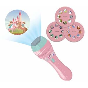 Lexibook LTC050UNI Unicorn, Torch Light and Projector with 3 Discs, 24 Images, Create Your own Stories, Pink