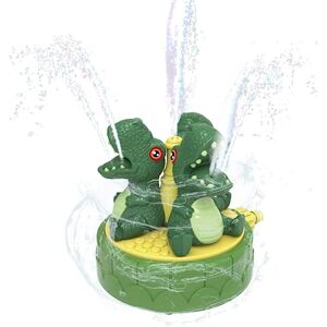 Cndiyald Garden Water Spray Sprinkler Summer Outdoor Water Spray Dinosaur Joy for Kids and Toddlers 3+ Years Old Boy Compatible with Garden Hose Dinosaurs Prehistoric Creatures