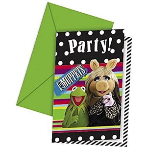 amscan Unique Party 71496 - Disney Muppets Party Invitations, Pack of 6