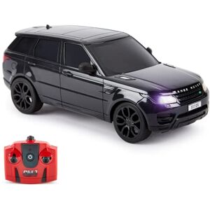 CMJ RC Cars TM Range Rover Sport Remote Control Car 1:24 scale with Working LED Lights, Radio Controlled Supercar (Range Rover Sport Black)