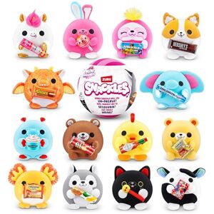 Snackles Small Sized 14 cm by ZURU Cuddly Squishy Comfort Plush with License Snack Brand Accessory (Random Assortment)