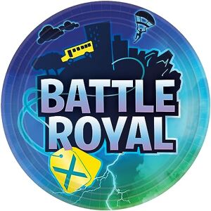 amscan 542412-66 - Battle Royale Gamers Party Paper Plates - 8 Pack