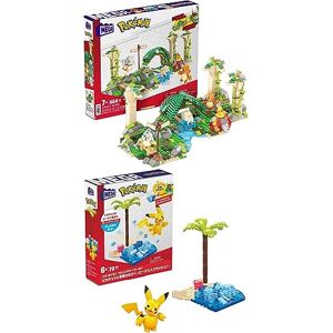 MEGA Pokemon Building Toy Kit Pikachu's Beach Splash (79 Pieces