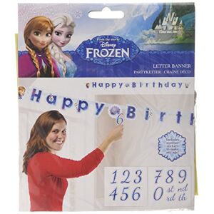 amscan Disney Frozen 999260 Birthday Letter Banner Theme-1 Pc