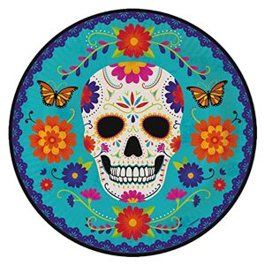 amscan 9911656-66 8 Plates Day of The Dead 2021 Round Paper 23 cm