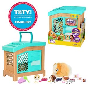 Little Live Pets 26410 Soft, Interactive Mama Guinea Pig and her Hutch, and her 3 Surprise Babies. 20+ Sounds & Reactions. Batteries Included. for Kids Ages 4+,7.8 x 11.93 x 11.38 inches